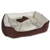 Hundebett braun-beige 72x58x18cm Hundekissen Hundekörbchen Produktbild-Vorschau 2
