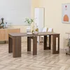 HOMCOM Table à manger pliante et extensible, table de Voir les images du produit 2