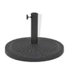 vidaXL Pied de parasol Résine Rond Noir 14 kg Voir les images du produit 2