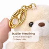 Plüsch Bär Schlüsselanhänger 13 cm – Kuscheliger Teddy Produktbild-Vorschau 3