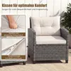 COSTWAY Gartenmöbel Set Polyrattan, 3-tlg. Balkonmöbel Produktbild-Vorschau 5