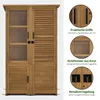 M MCombo Gartenschrank Gartenhaus Holz Wetterfest, Outdoor Produktbild-Vorschau 4