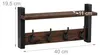 Relaxdays Wandgarderobe, set van 2, met 4 dubbele haken, Productafbeelding-voorbeeld 4