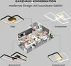 ZMH LED Deckenleuchte Schwarz Dimmbar mit Fernbedienung Produktbild-Vorschau 7