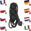 Prodlužovací kabel 1,5 m / 3 zásuvky / černý / PVC / 1 mm2 Produktbild-Vorschau