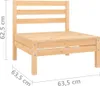 vidaXL Sofa ogrodowa 2 szt. Lite drewno sosnowe Podgląd zdjęcia produktu 9