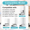 A collage of images showing different robot vacuum cleaner models and their compatibility information. Produktbild-Vorschau