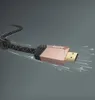 A close-up of an HDMI cable connector with light streaks emanating from it, suggesting high-speed data transfer. Anteprima dell’immagine prodotto