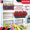 KOTARBAU® 2 szt. Doniczka Skrzynka Balkonowa 38 x 18 x 16 Podgląd zdjęcia produktu 4