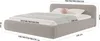 FEDVE Polsterbett Taftan aus Bouclé-Stoff 200x200 cm, Braun Produktbild-Vorschau 8