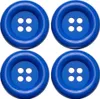 XL-Knöpfe 5cm 4 Stk blau Produktbild-Vorschau 1