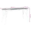 vidaXL Table de jardin 200x90x75 cm bois massif acacia Voir les images du produit 6