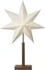 Lampada da terra stella a scacchi con base in legno - Anteprima dell’immagine prodotto 8