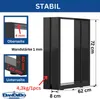 DanDiBo 2x gambe del tavolo in metallo nero 72 x 62 cm Anteprima dell’immagine prodotto 2