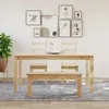 vidaXL Esstisch PANAMA 160x80x75 cm Massivholz Kiefer Produktbild-Vorschau 3