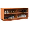 The Living Store Schuhschrank Wachsbraun 110x34x45 cm Produktbild-Vorschau 5