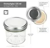 25er Set Sturzglas 125ml Einmachglas TO66 Silber Deckel Produktbild-Vorschau 6