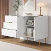 Kredens Sweiko, szafka do salonu z drzwiami i szufladami, Podgląd zdjęcia produktu 3