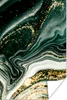MuchoWow® Poster Marmoroptik - Gold - Grün - Glitter - Produktbild-Vorschau 1