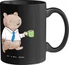 Mr. & Mrs. Panda Kaffeebecher Beamtin Entspannt - Schwarz - Produktbild-Vorschau 1