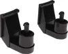 Two black plastic parts with pegs, likely for a toy vehicle or accessory. Produktbild-Vorschau