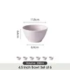 Schale set 6er Ø11,8cm Frühstücksschale Müslischalen Produktbild-Vorschau 2