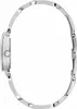 A side view of a silver Guess watch with a metal band. Produktbild-Vorschau