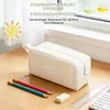 Peračník, velký, béžový, s 3 přihrádkami. Peračník z Náhled obrázku produktu 2