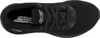 A top-down view of a black Skechers Bobs Squad sneaker. Náhľad obrázku produktu