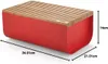 Alessi BG03 R Mattina Brotkasten, Stahl, Bambusholz, rot, Produktbild-Vorschau 9