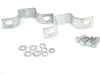 A set of metal brackets, bolts, and washers on a white background. Podgląd zdjęcia produktu