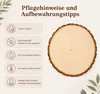 5 Stück 23-25cm Durchmesser Holzscheiben, 2 cm Dick Produktbild-Vorschau 12
