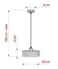 LUXOLAR Pendelleuchte Salbeigrün Ø20 cm – Moderne LED Produktbild-Vorschau 6