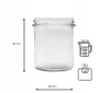 560x Einmachglas 350ml TO82 Halbpalette für Honig Marmelade Produktbild-Vorschau 4