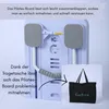Caryota Pilates Board klappbar lila mit Squatbar, Timer und Produktbild-Vorschau 7