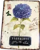 Nostalgie Blechschild Hortensie Produktbild-Vorschau 2