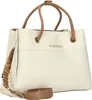 A studio shot of a cream-colored Valentino handbag with brown leather accents. Náhled obrázku produktu