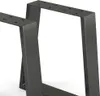 Two black metal table legs are shown against a white background. Náhled obrázku produktu