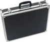 A black and silver briefcase-like storage box is shown against a white background. Produktbild-Vorschau