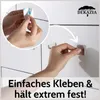 DEKAZIA® 4 ganci adesivi porta asciugamani bagno adesivo Anteprima dell’immagine prodotto 2
