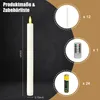 LED Stabkerzen mit Fernbedienung, Flammenlose Tafelkerzen Produktbild-Vorschau 7