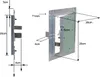 Trappe visite Cadres Aluminium 20x20cm 12,5mm Plaque en Voir les images du produit 4
