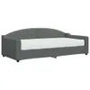 A dark gray upholstered daybed with a white mattress is shown against a white background. Produktbild-Vorschau