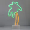 Lampe NEON LED, lampe décorative sur pied, palmier vert Voir les images du produit 4