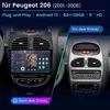 DAB Carplay 6G+128GB Für PEUGEOT206 2001-2008 9''Android13 Produktbild-Vorschau 4