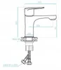 Mobile con lavabo rubinetto sifone 50x50cm bianco lucido Anteprima dell’immagine prodotto 9