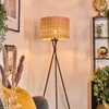 Dello Stehlampe aus Metall/Rattan in Schwarz/Natur Produktbild-Vorschau 9