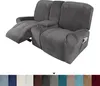 8-teiliger Stretch Samt Hussen Recliner Sofabezug mit Produktbild-Vorschau 10