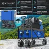 Chariot pliable KESSER® avec pneus larges | 2 filets inclus Voir les images du produit 2