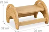Relaxdays Toilettenhocker, verstellbar, Stuhlgang Produktbild-Vorschau 4